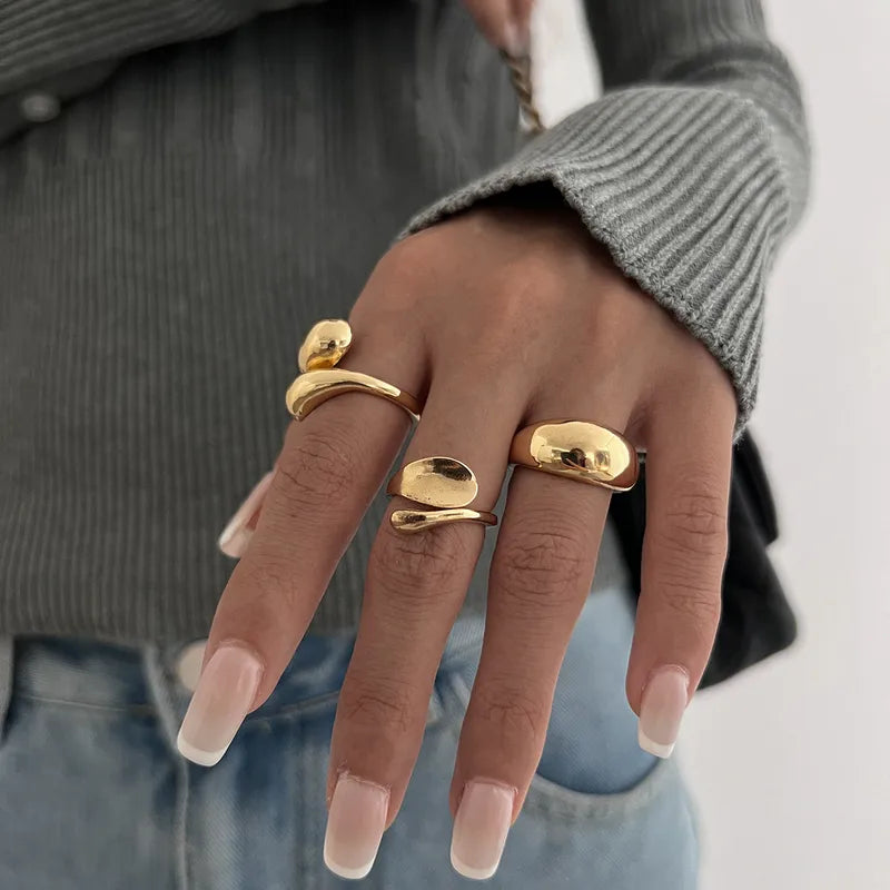 Cardia Gold Rings Set